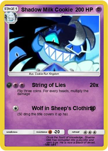 Pokemon Shadow Milk Cookie