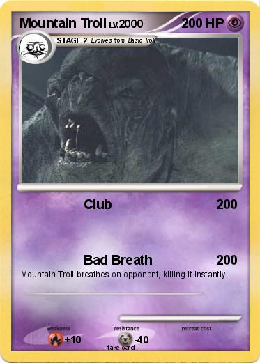 Pokemon Mountain Troll