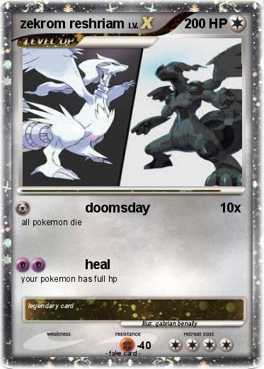 Pokemon zekrom reshriam