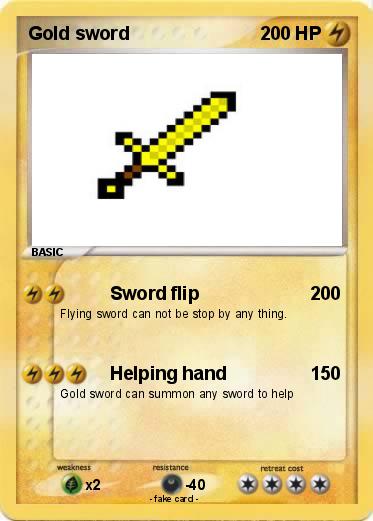 Pokemon Gold sword