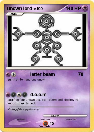 Pokemon unown lord