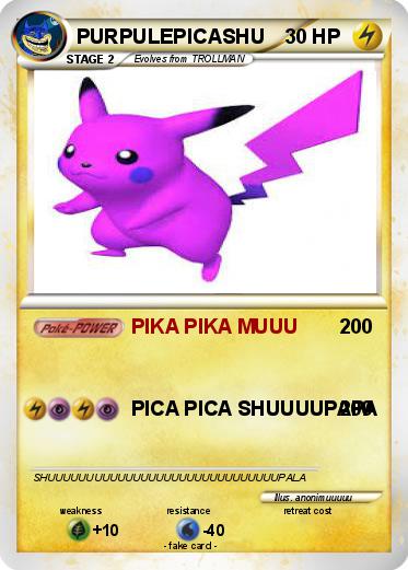 Pokemon PURPULEPICASHU