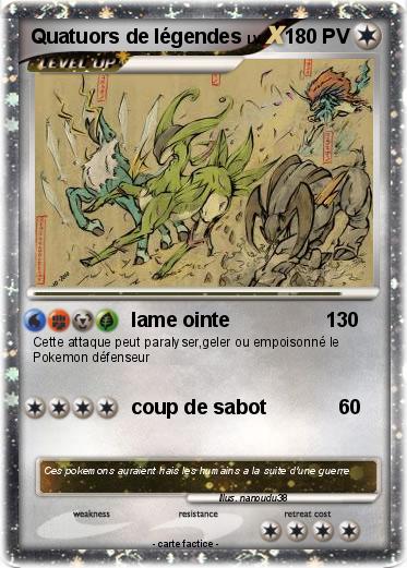 Pokemon Quatuors de légendes