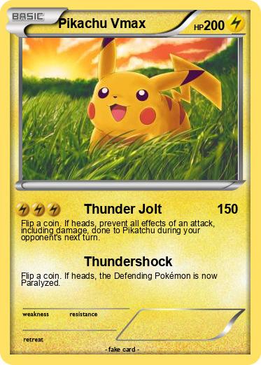 Pokemon Pikachu Vmax