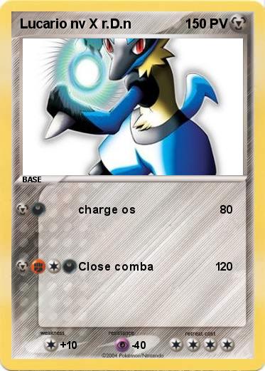 Pokemon Lucario nv X r.D.n