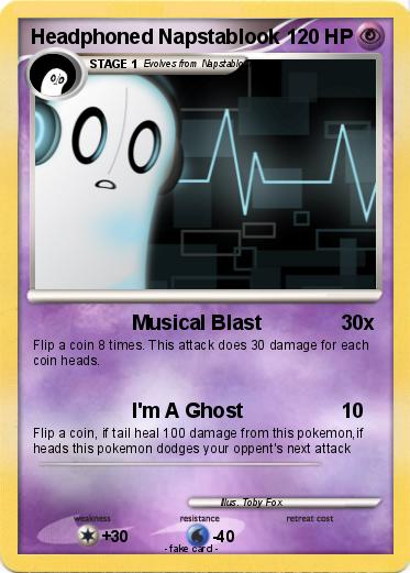 Pokemon Headphoned Napstablook