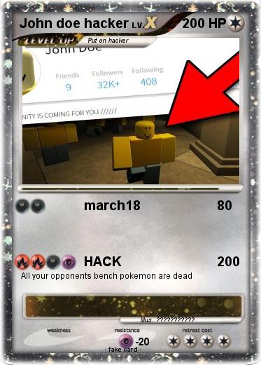 Pokemon John doe hacker