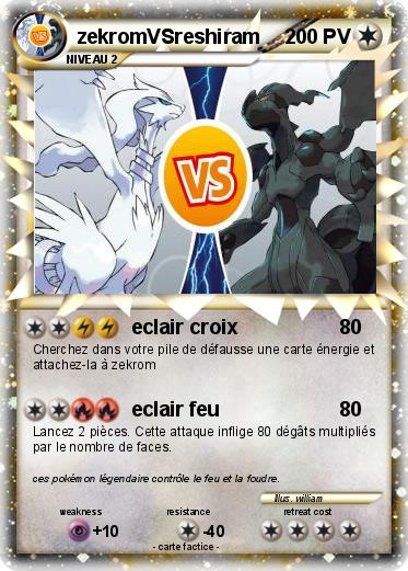 Pokemon zekromVSreshiram