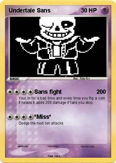 Pokemon Undertale Sans