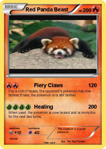 Pokemon Red Panda Beast
