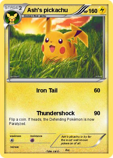 Pokemon Ash's pickachu