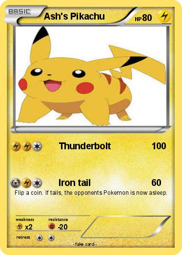 Pokemon Ash's Pikachu