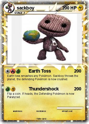 Pokemon sackboy