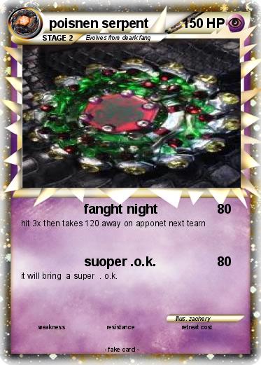 Pokemon poisnen serpent