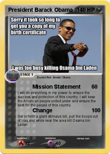 Pokemon President Barack Obama