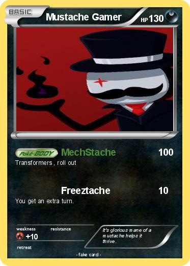 Pokemon Mustache Gamer
