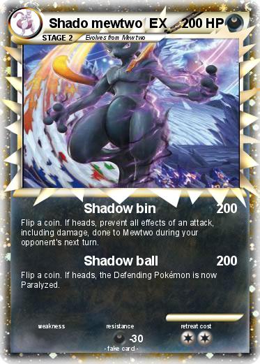 Pokemon Shado mewtwo  EX