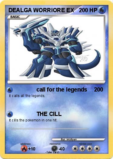 Pokemon DEALGA WORRIORE EX