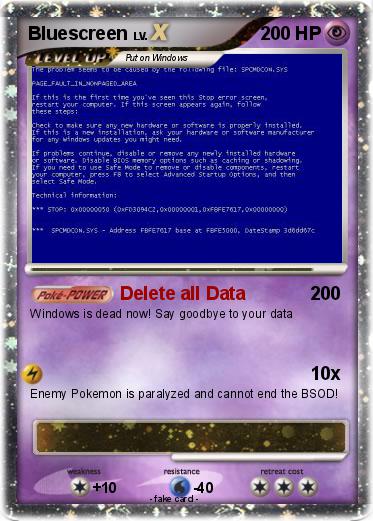 Pokemon Bluescreen