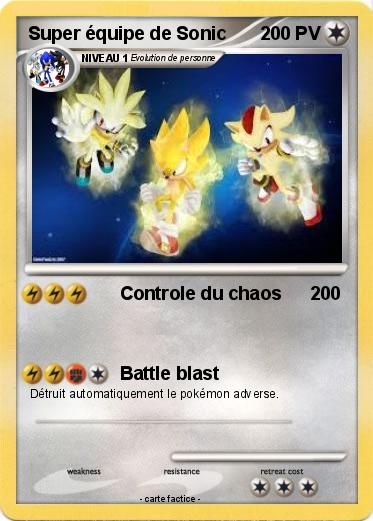 Pokemon Super équipe de Sonic