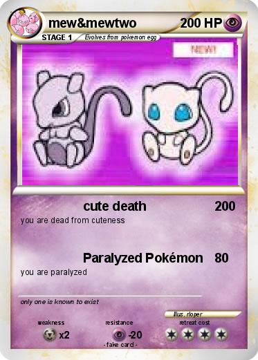 Pokemon mew&mewtwo