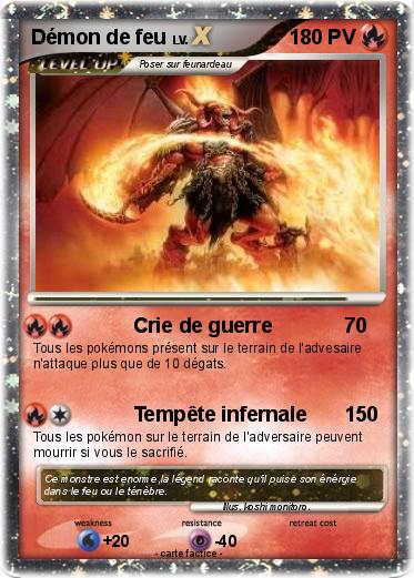 Pokemon Démon de feu