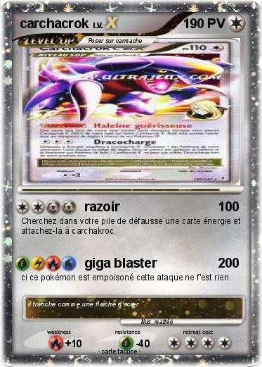 Pokemon carchacrok