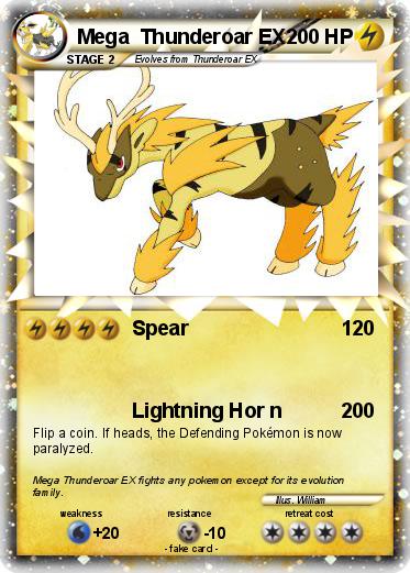 Pokemon Mega  Thunderoar EX