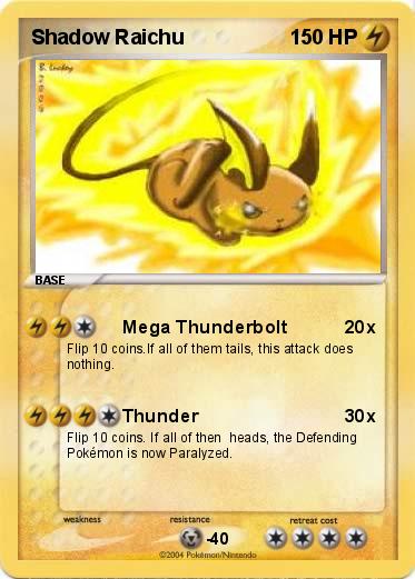 Pokemon Shadow Raichu