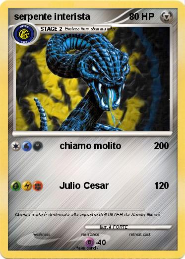 Pokemon serpente interista