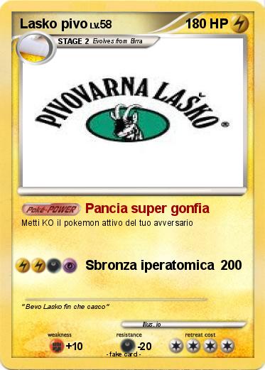 Pokemon Lasko pivo