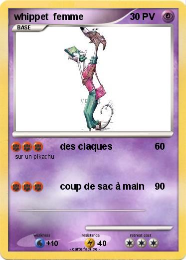 Pokemon whippet  femme