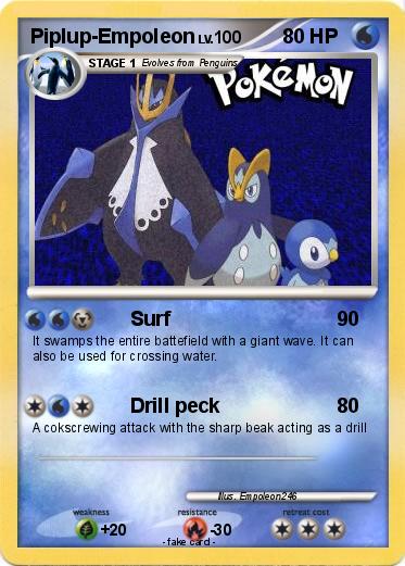 Pokemon Piplup-Empoleon