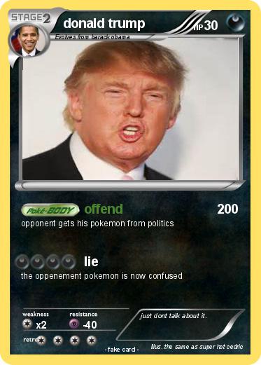 Pokemon donald trump