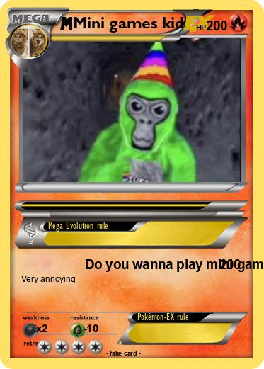 Pokemon Mini games kid