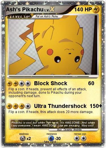 Pokemon Ash's Pikachu