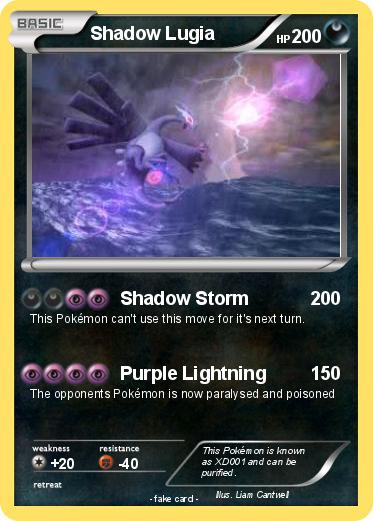 Pokemon Shadow Lugia