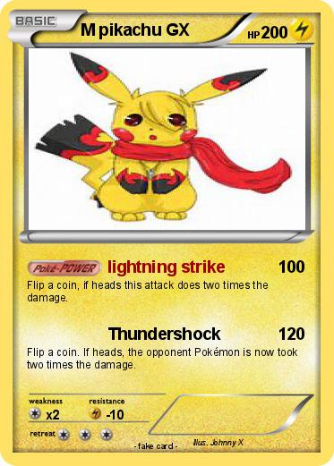 Pokemon M pikachu GX