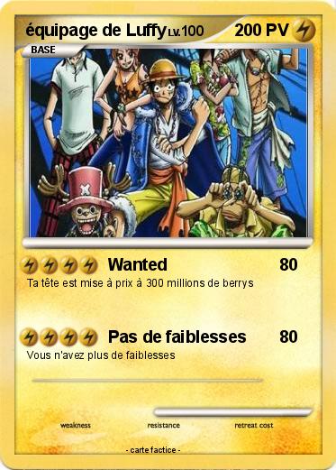 Pokemon équipage de Luffy