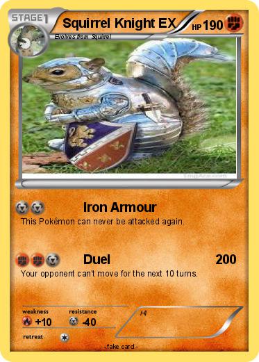 Pokemon Squirrel Knight EX