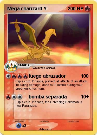 Pokemon Mega charizard Y