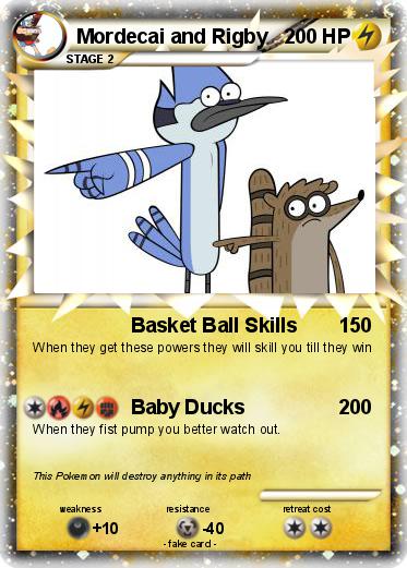 Pokemon Mordecai and Rigby