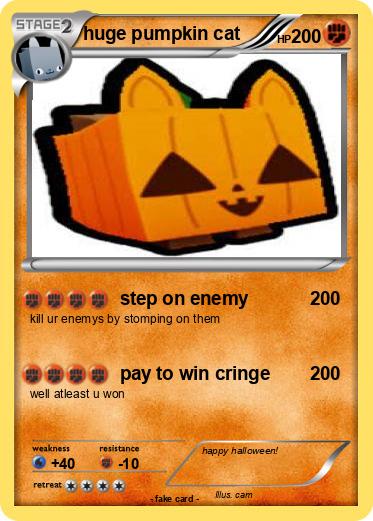 Pokemon huge pumpkin cat