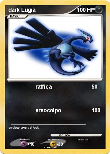 Pokemon dark Lugia