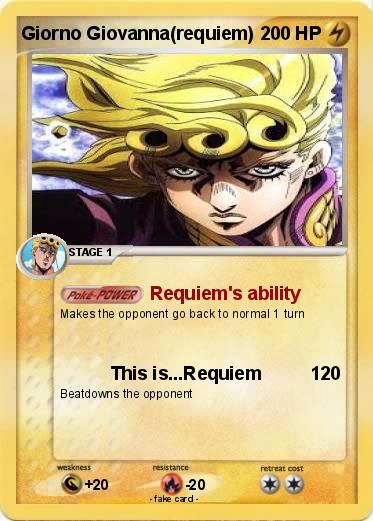 Pokemon Giorno Giovanna(requiem)