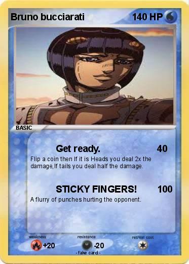 Pokemon Bruno bucciarati