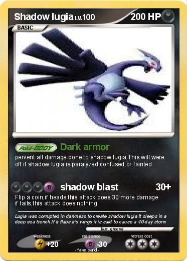 Pokemon Shadow lugia