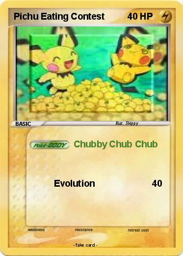 Pokemon Pichu Eating Contest