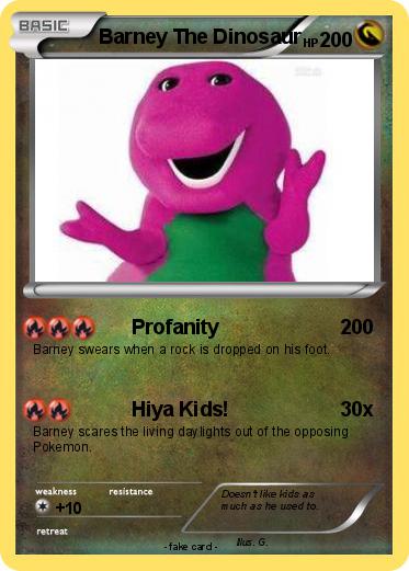 Pokemon Barney The Dinosaur