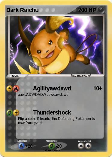 Pokemon Dark Raichu